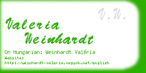 valeria weinhardt business card